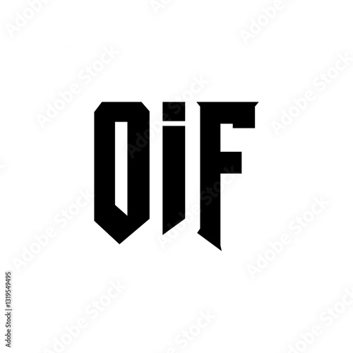 Free Download OIF letter logo design for technology company. OIF logo design black and white color combination. OIF logo, OIF vector, OIF design, OIF icon, OIF alphabet. OIF typography logo design. - GFXLoad