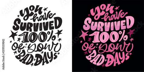 Trendy hand drawn doodle lettering quote. Lettering for t-shirt design, mug print, bag print, clothes fashion. 100% hand drawn vector image.