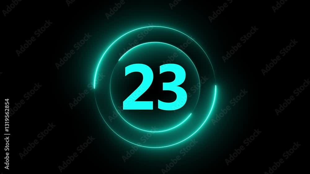 A circle with a neon icon on a black background and the text in the middle of it. A circle with a neon icon on a black background and the text in the middle of it.