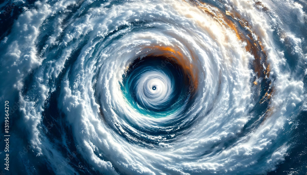 A massive cyclone swirling in perfect Fibonacci motion A massive cyclone swirling in perfect Fibonacci motion