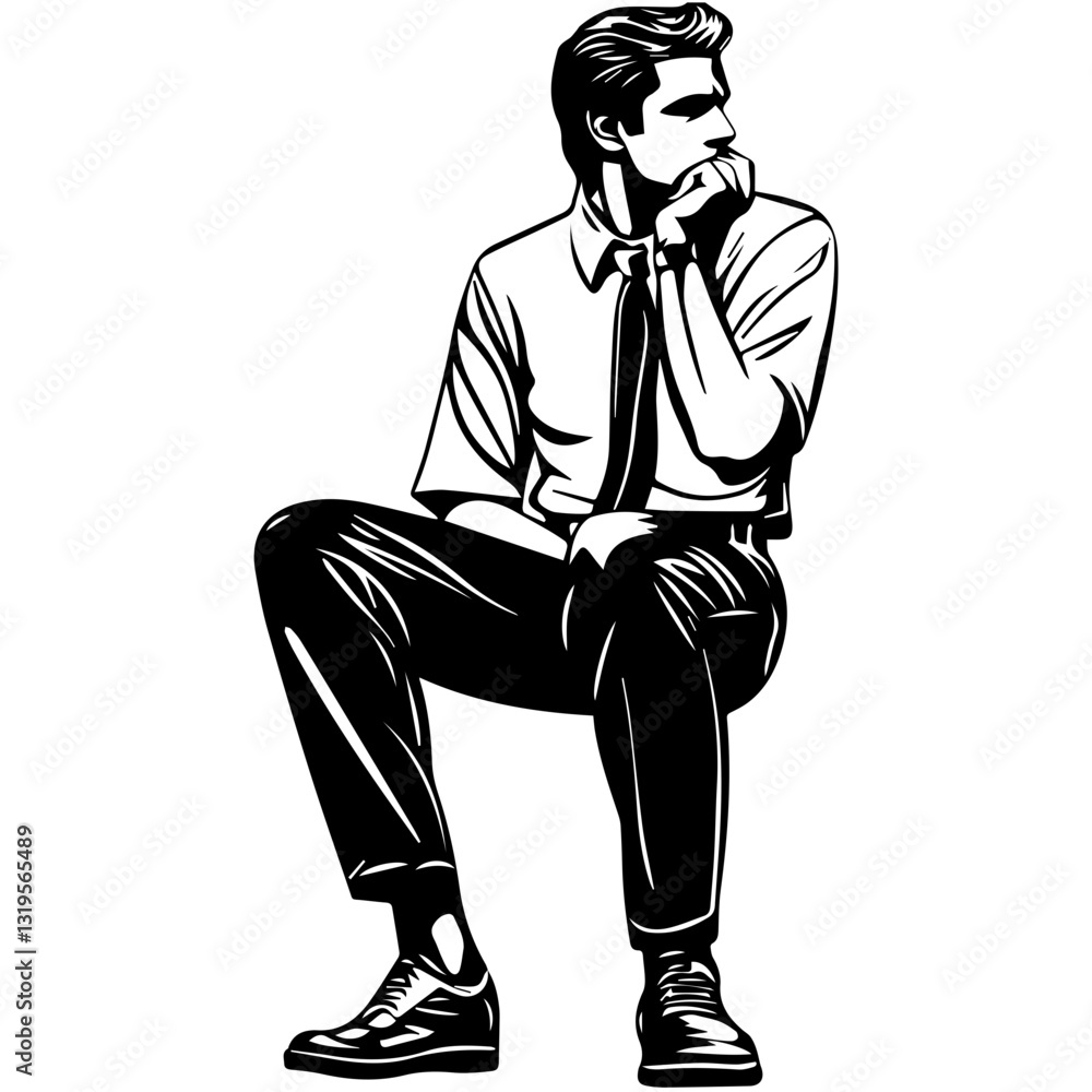businessman in suite in various positions businessman in suite in various positions
