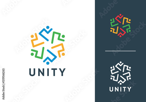 abstract people logo, family, group, friendship icon vector design	
