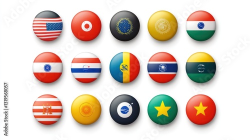 Collection of country flags, buttons, world, international, display, design, digital Free Download Collection of country flags, buttons, world, international, display, design, digital - GFXLoad
