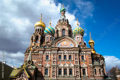 Church of the Savior on Spilled Blood in Saint Petersburg, Russia. An Orthodox church-monument from the times of the Tsarist Empire