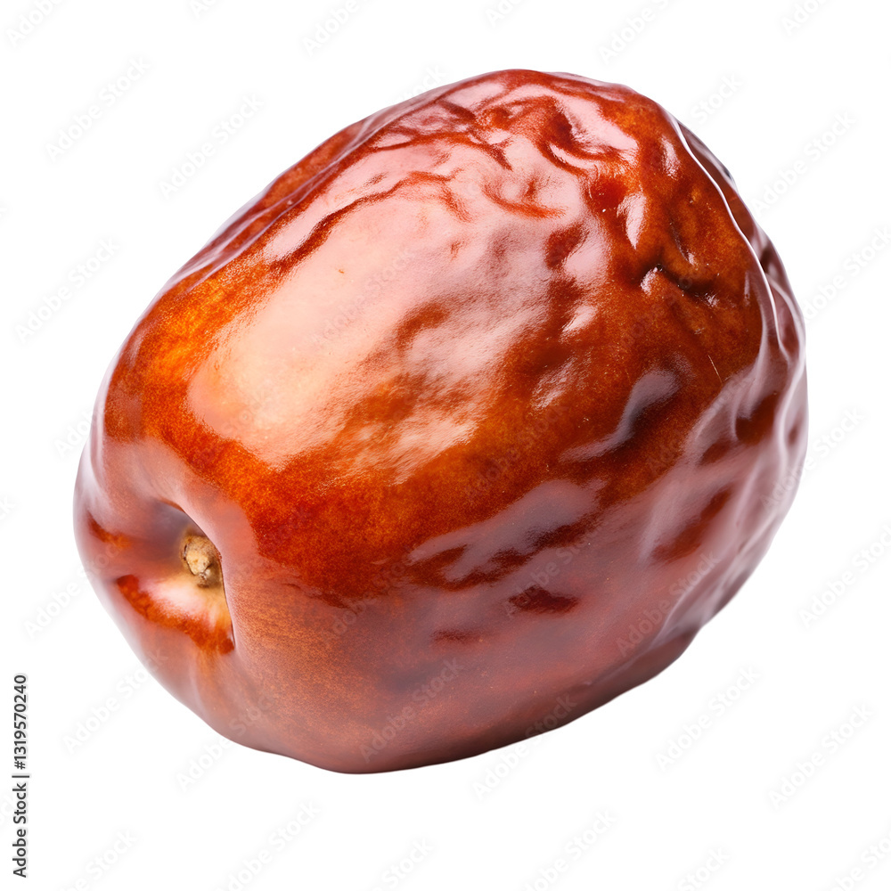 Fototapeta premium chocolate cake isolated on white