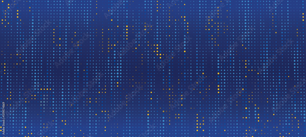 Blue matrix background. Stream of binary code. Falling numbers on dark backdrop. Digital computer code. Coding and hacking. Vector illustration. Blue matrix background. Stream of binary code. Falling numbers on dark backdrop. Digital computer code. Coding and hacking. Vector illustration.