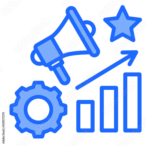 Reputation Management  Icon Element For Design	
