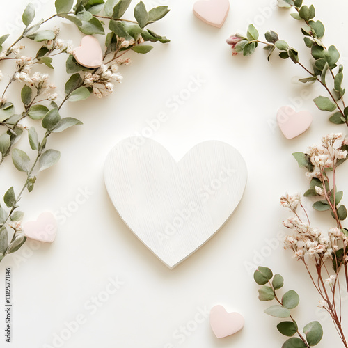 heart of flowers:  Red Heart Background with Falling Hearts - Symbol of love 