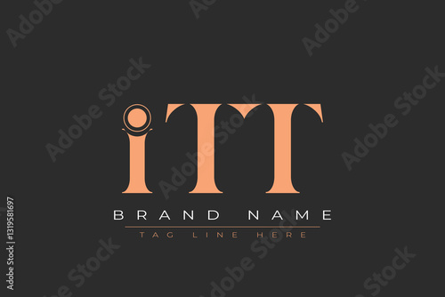 ITT abstract letter logo design. This logo is designed by three abstract letters.