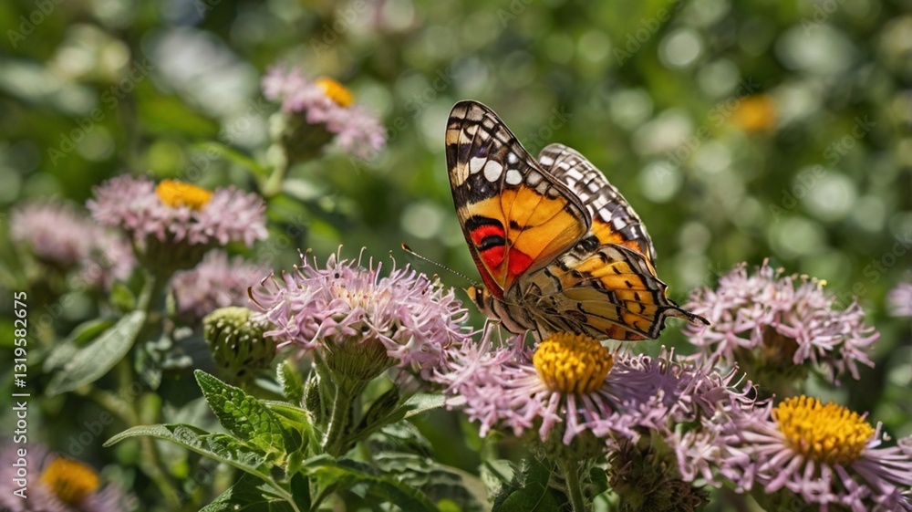 Obraz premium butterfly on flower