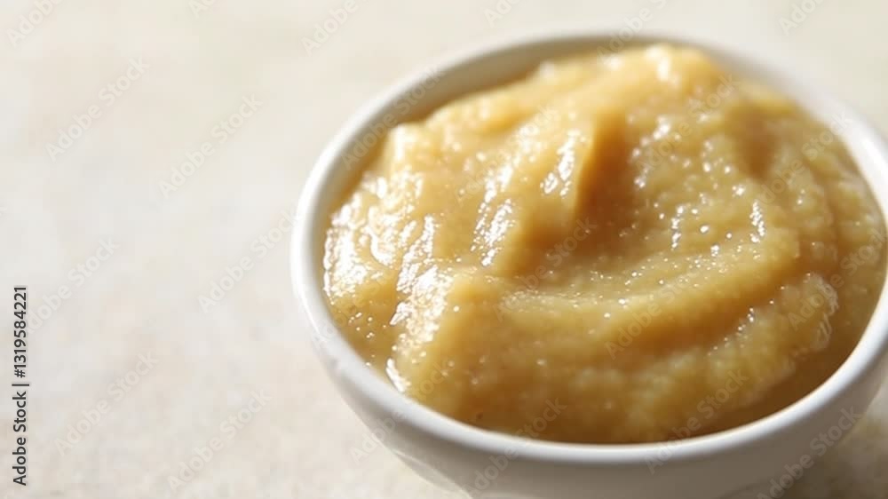 Apple puree natural ingredients tasty fresh delicious gourmet food background table rustic food top view copy space keto and paleo diet vegetarian and vegan food Apple puree natural ingredients tasty fresh delicious gourmet food background table rustic food top view copy space keto and paleo diet vegetarian and vegan food
