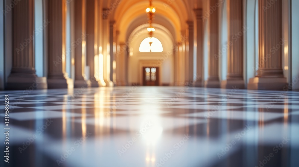Obraz premium Blurred courthouse area background