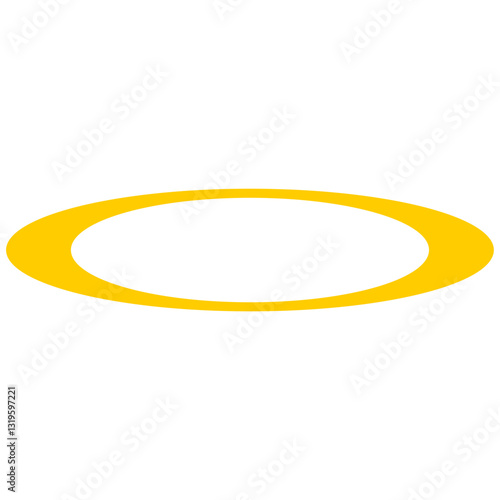 Golden halo ring or yellow round angel