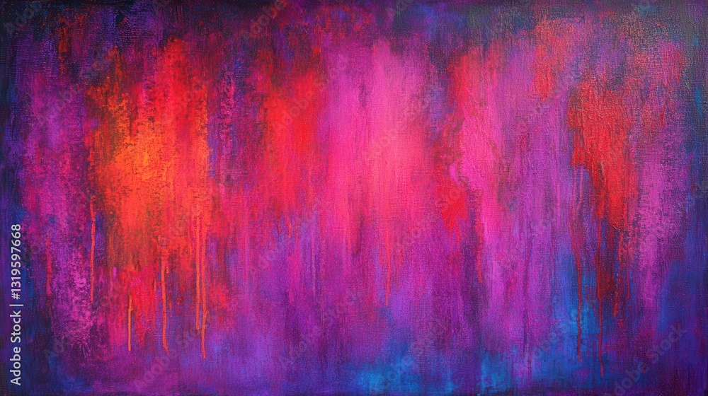 Naklejka premium Vibrant Abstract Art on Canvas with Bright Colors