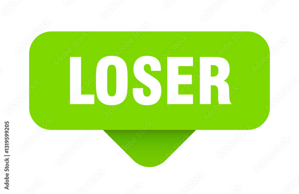 loser sticker. loser sign on transparent background loser sticker. loser sign on transparent background