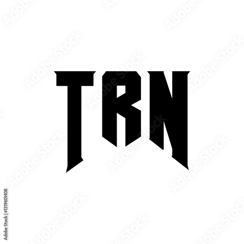 TRN letter logo design for technology company. TRN logo design black and white color combination. TRN logo, TRN vector, TRN design, TRN icon, TRN alphabet. TRN typography logo design.