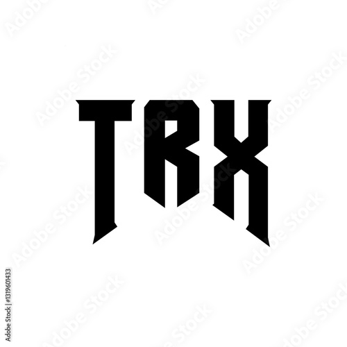 TRX letter logo design for technology company. TRX logo design black and white color combination. TRX logo, TRX vector, TRX design, TRX icon, TRX alphabet. TRX typography logo design.