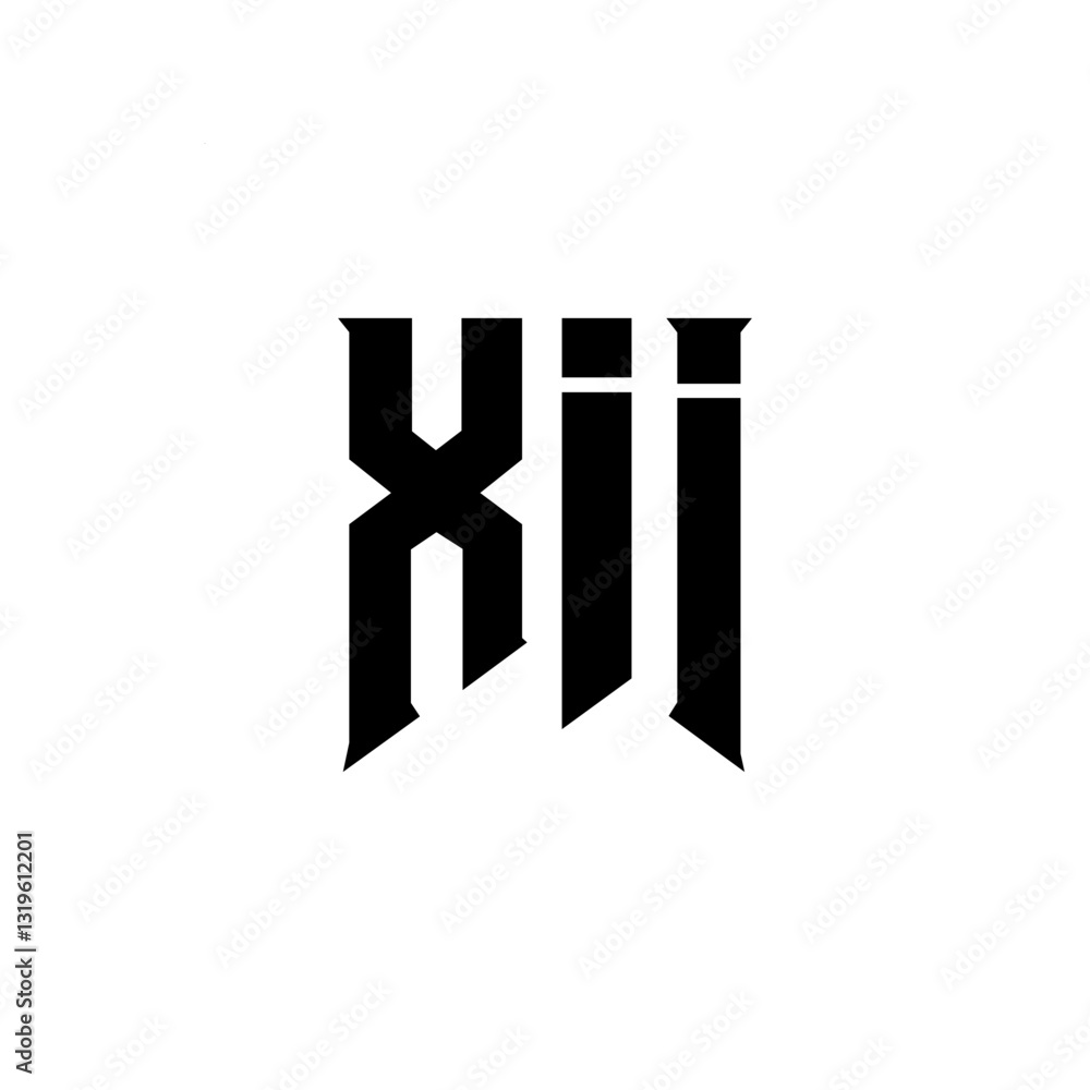 XII letter logo design for technology company. XII logo design black and white color combination. XII logo, XII vector, XII design, XII icon, XII alphabet. XII typography logo design. XII letter logo design for technology company. XII logo design black and white color combination. XII logo, XII vector, XII design, XII icon, XII alphabet. XII typography logo design.