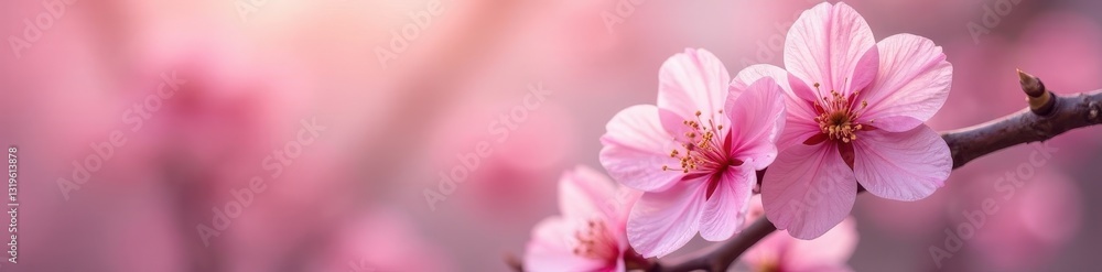 Delicate pink blossoms, soft focus, floral backdrop, rose, flower background Delicate pink blossoms, soft focus, floral backdrop, rose, flower background