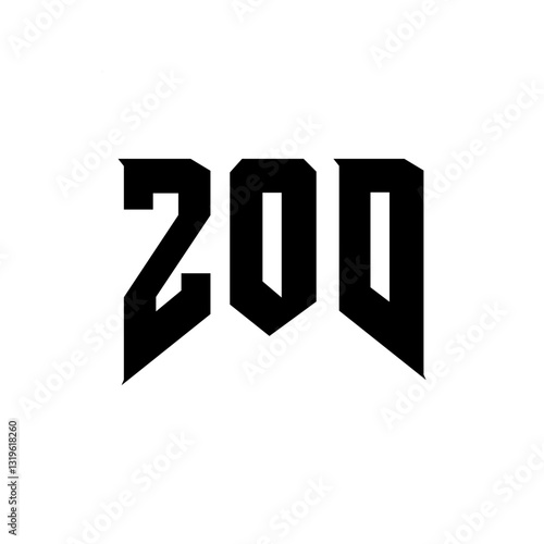 ZOD letter logo design for technology company. ZOD logo design black and white color combination. ZOD logo, ZOD vector, ZOD design, ZOD icon, ZOD alphabet. ZOD typography logo design. photo