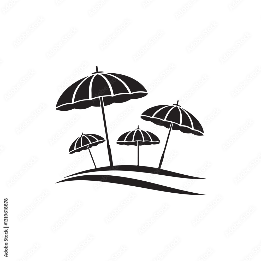 summer vibes silhouette vector logo design summer vibes silhouette vector logo design
