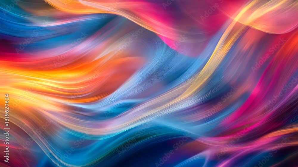 Abstract flowing lines of vibrant colors create a beautiful design Abstract flowing lines of vibrant colors create a beautiful design