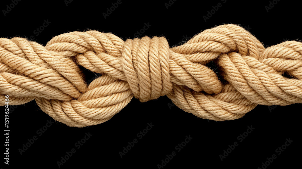 detailed close up of tightly knotted rope showcasing its texture and craftsmanship detailed close up of tightly knotted rope showcasing its texture and craftsmanship