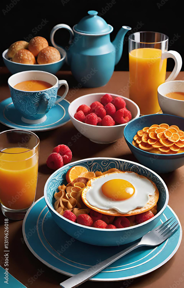 breakfast with tea breakfast with tea