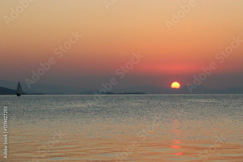 Wallpaper Mural Sunset on the beach in Pelion peninsula Torontodigital.ca