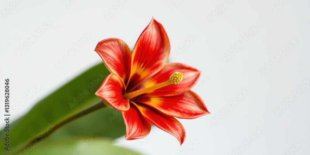 Polynesian Flower Bloom, Tropical Floral Design Element Polynesian Flower Bloom, Tropical Floral Design Element