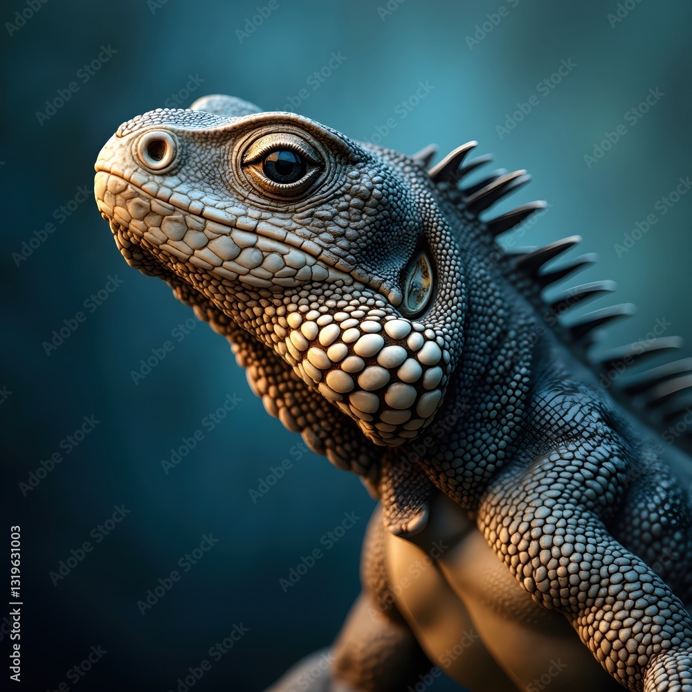 an iguana is standing on its hind legs an iguana is standing on its hind legs