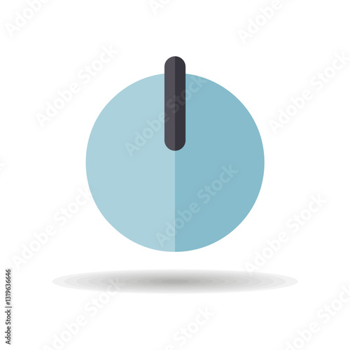 Power button vector flat icon