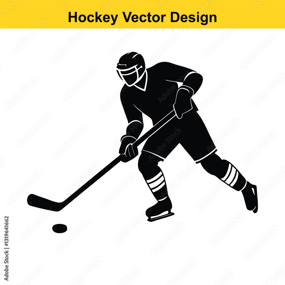 Obraz premium Power Plays and Puck Drops The Thrills of Modern Hockey.