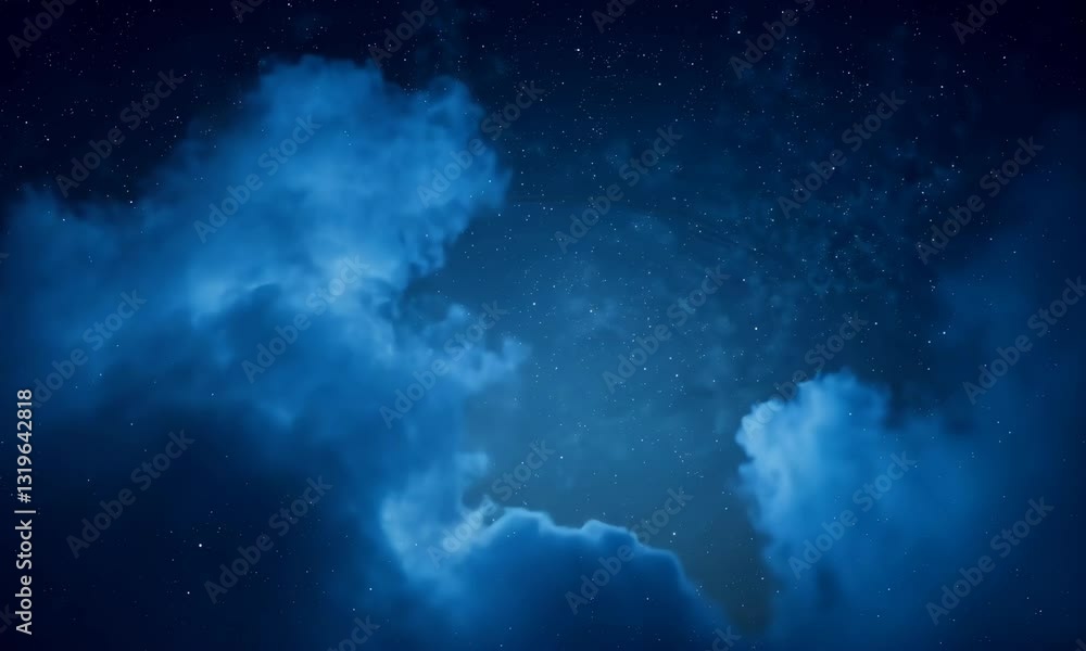 Celestial Night: Starry Sky and Cloudscape Celestial Night: Starry Sky and Cloudscape