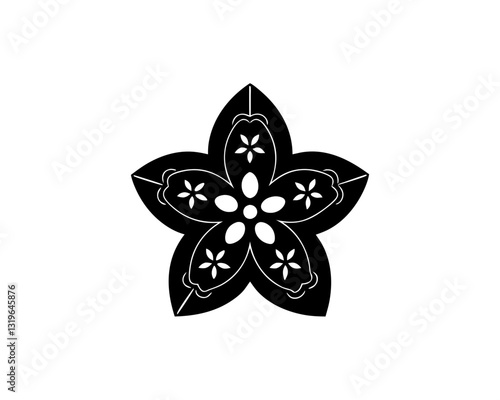 creative details jasmine icon Vector Illustration