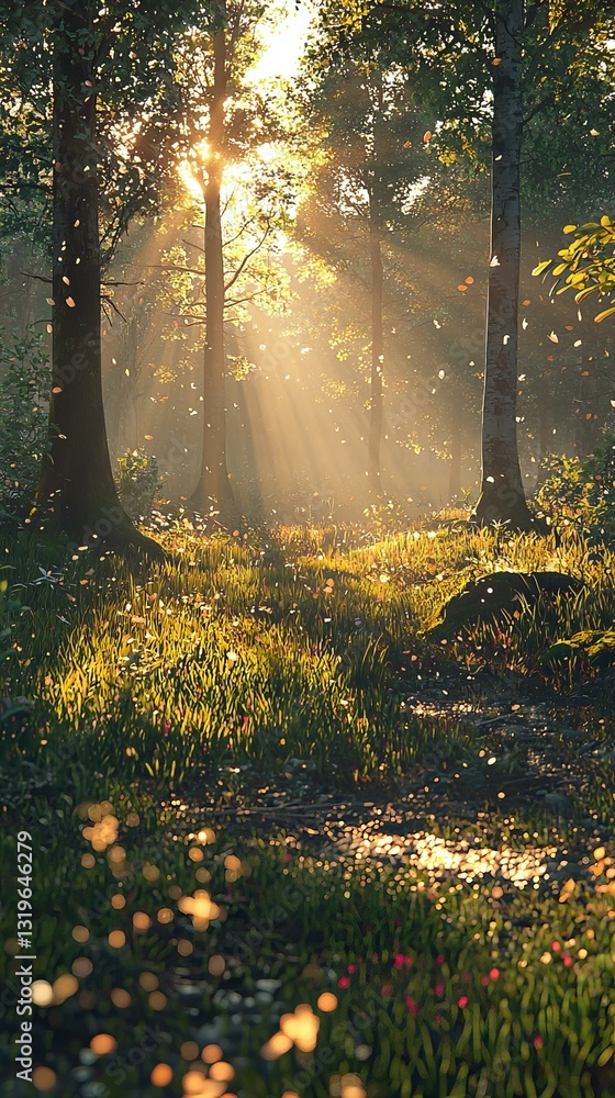 morning mist shrouds the valleys of the forest