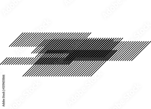 Modern striped pattern of thin black parallel lines on a white background. Abstract vector background for covers, advertising, interior. design element. Striped stripes