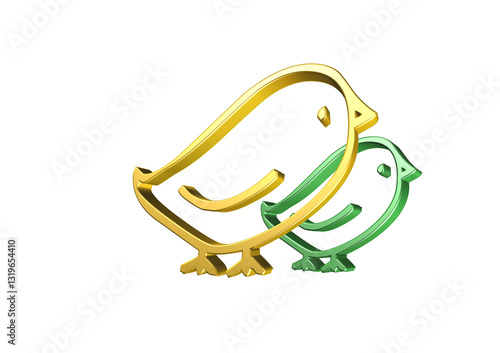Obraz na płótnie ptaki, ptaszki, rysunek, ilustracja, 3d, symbol, projekt w salonie