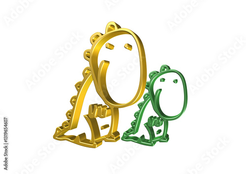 Obraz na płótnie smoki, smoiczki, rysunek, ilustracja, 3d, symbol, projekt w salonie