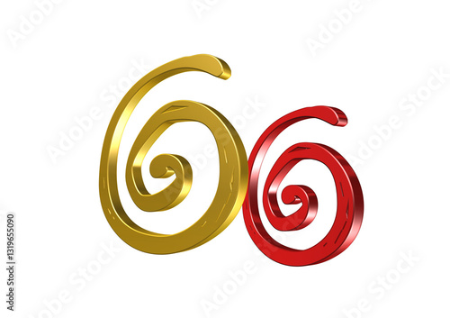 Obraz na płótnie spirala, rysunek, ilustracja, 3d, symbol, projekt w salonie