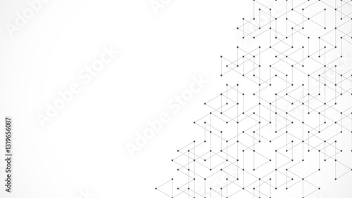 Creative idea of modern design with abstract geometric background. Minimalistic vector texture with linear pattern