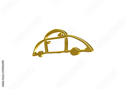 Obraz na płótnie auto, samochód, rysunek, ilustracja, 3d, symbol, projekt w salonie