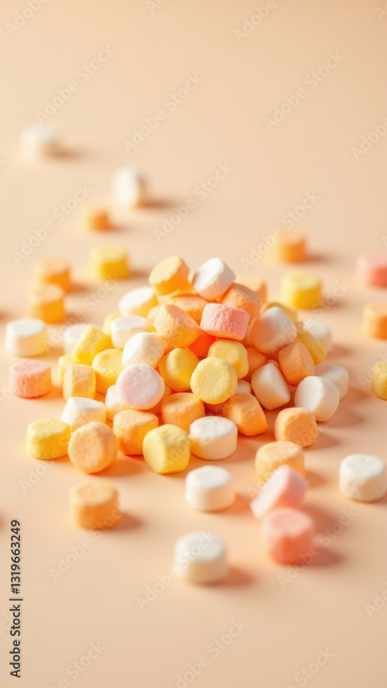 Dye-free multicolored hard candies grouped together. Dye-free multicolored hard candies grouped together.
