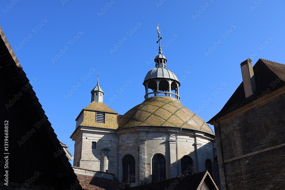 Chapelle Notre-Dame Libératrice, chapelle votive du 17ème siècle, ville de Salins les Bains, département du Jura, France