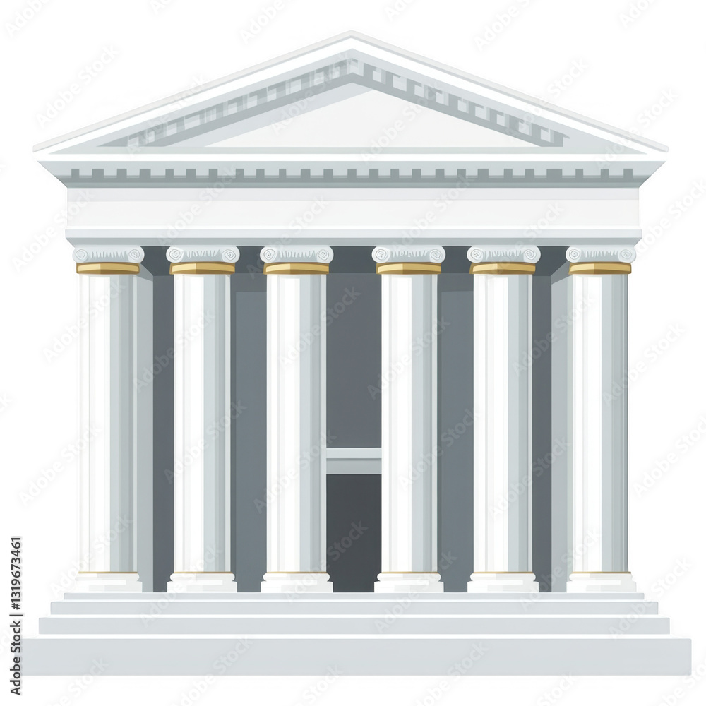 Obraz premium Simple Temple Icon