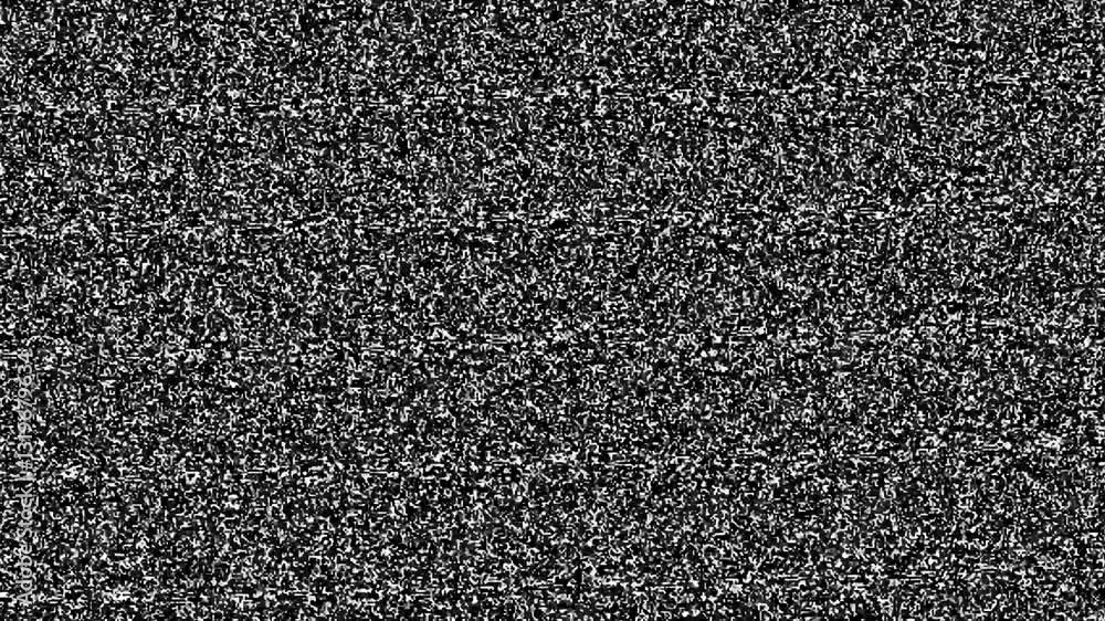 TV noise No signal of analog television .Noise on a old TV screen. tv screen noise glitch effect. Glitch static white noise television . old TV switch off Flickering Noise.