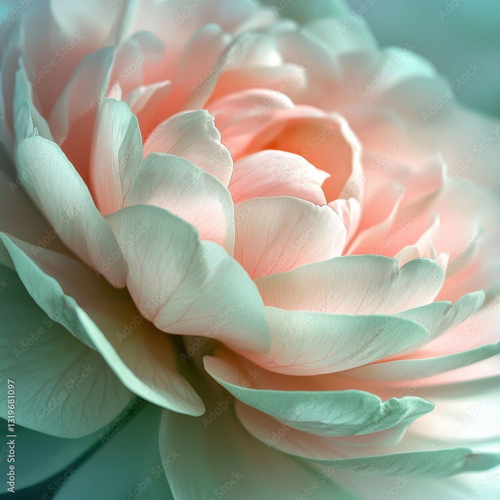 delicate pink and green hues, soft diffused light, pure and fresh atmosphere, sharp petal textures delicate pink and green hues, soft diffused light, pure and fresh atmosphere, sharp petal textures