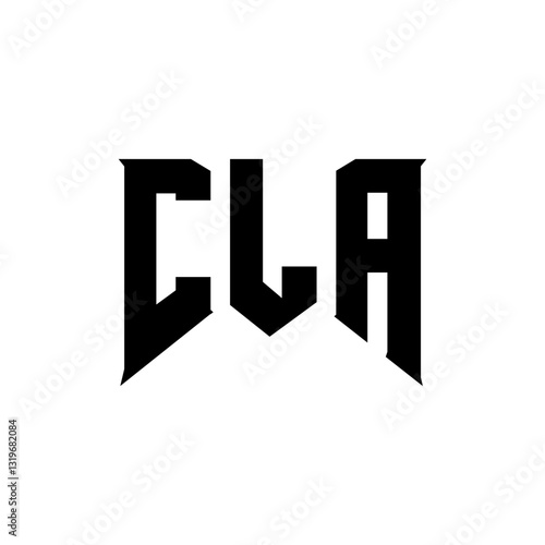 CLA letter logo design for technology company. CLA logo design black and white color combination. CLA logo, CLA vector, CLA design, CLA icon, CLA alphabet. CLA typography logo design.