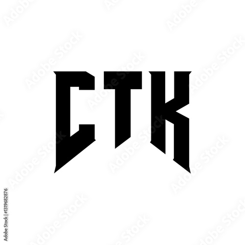 Wallpaper Mural CTK letter logo design for technology company. CTK logo design black and white color combination. CTK logo, CTK vector, CTK design, CTK icon, CTK alphabet. CTK typography logo design. Torontodigital.ca