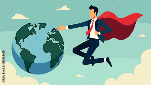Diverse Team Brainstorming Success, Collaborative Business Meeting for Innovation, Corporate Strategy, Growth Planning, Vector Illustration, Workplace Synergy, Achieved Goals